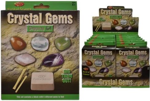 World Of Science - Crystal Gems Digging Kit