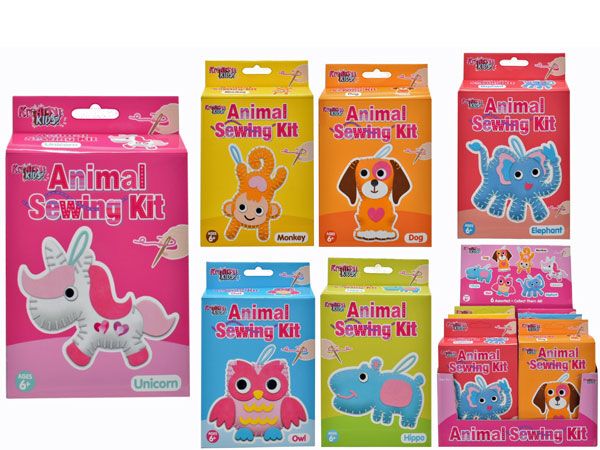 Kreative Kids Animal Sewing Kit - 6 Assorted, Picked At Random | TY2075