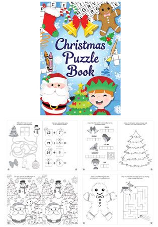 48x Christmas Puzzle Fun Book