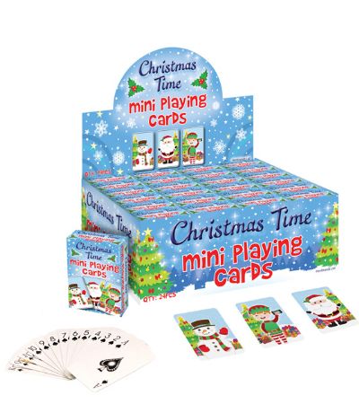 24 x Christmas Mini Playing Cards | W51551