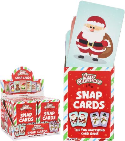 12x Merry Christmas Snap Cards In Counter Display | W51759