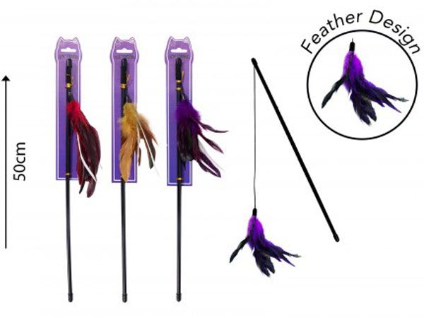 World Of Pets- Feather Teaser Cat Toy