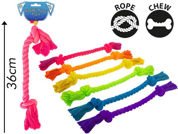 World Of Pets - Double Knotted Rope Dog Toy, Assorted Picked At Random