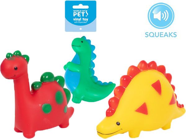 Wholesale Dog Toy | Squeaky Dinosaur Dog Toy