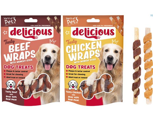 World Of Pets - Delicious Chicken/Beef Twists...Assorted, Picked At Random