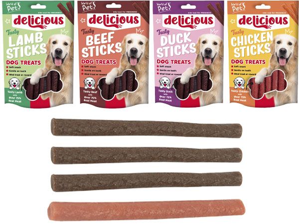 World Of Pets - Delicious Meat Sticks...Assorted Picked At Random