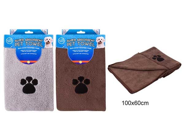 World Of Pets - Microfibre Super Absorbent Pet Towel