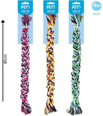 World Of Pets - Braided Rope Dog Toy... Assorted Picked At Random | WP996