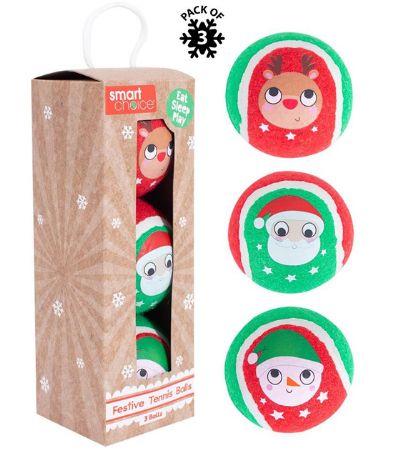 Smart Choice Christmas - 3 Pack Festive Tennis Balls
