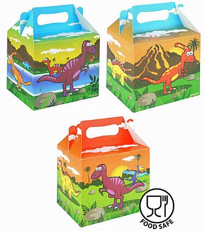 12x Dinosaur Lunch Box / Party Box | X00481
