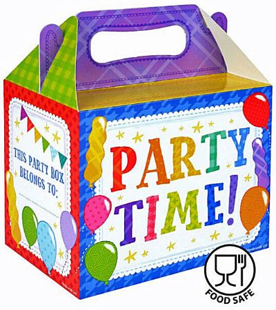 12x Party Time Lunch Box / Party Box | X88524