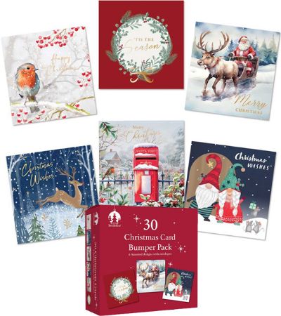 Festive Wonderland 30 Christmas Card Bumper Pack