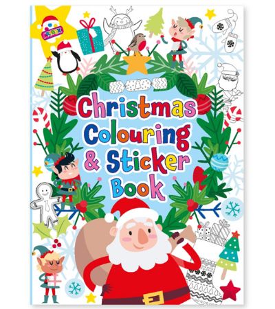 6x Artbox A3 Colouring & Sticker Christmas Activity Book