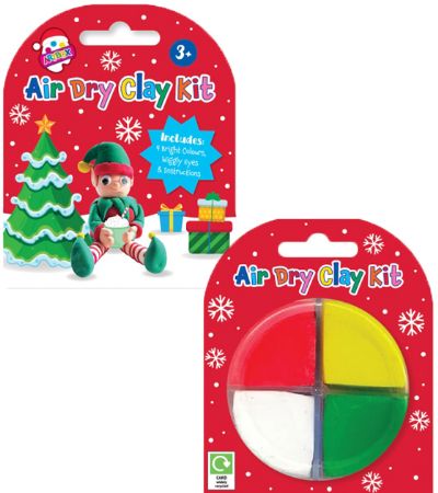 12x Artbox Christmas Air Dry Clay, Elf Design