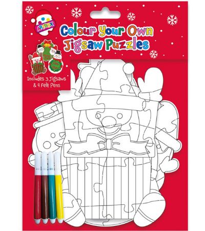 Colour Your Own Christmas Jigsaw Puzzle