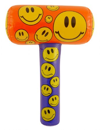 Inflatable 48cm Smiley Mallet
