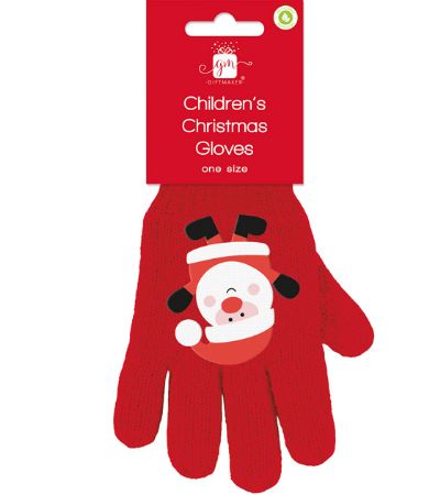 Gift Maker Childrens Christmas Gloves - One Size