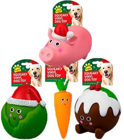 Kingdom Christmas - Large Squeaky Festive Characters Dog Toy, Picked At Random | XMA5786OB