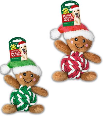 Gingerbread Man Rope Dog Toy | Wholesale Pet Toys