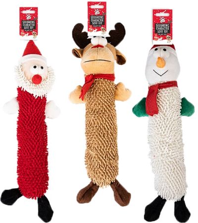 Kingdom Christmas - Christmas Pet Squeaking Soft Toy, Assorted Designs | XMA8790