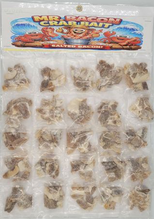 Card Of 25x Mr Bacon Salted Bacon Crab Bait...UK Produced