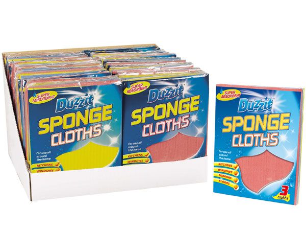 Duzzit 3pk Sponge Cloths