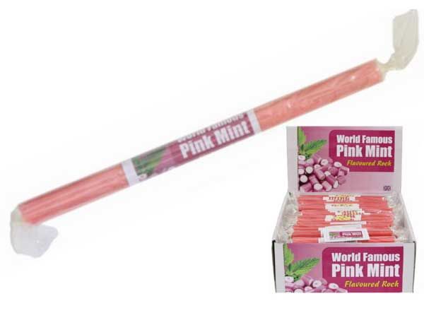 120 Sticks Of World Famous Pink Mint Flavoured Rock by Kandelicious