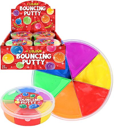 12x Bouncing Putty, 6 Tone Tub | N51890A