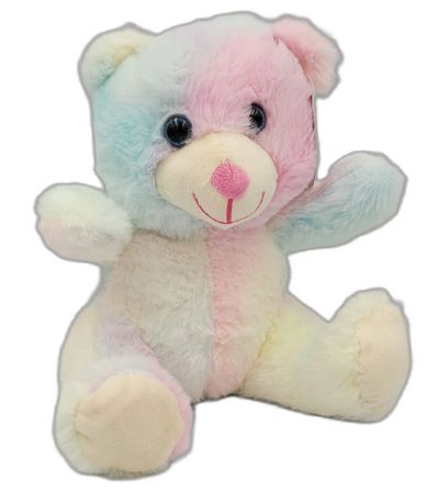 20cm Pastel Rainbow Bear Plush Soft Toy | NP0355A