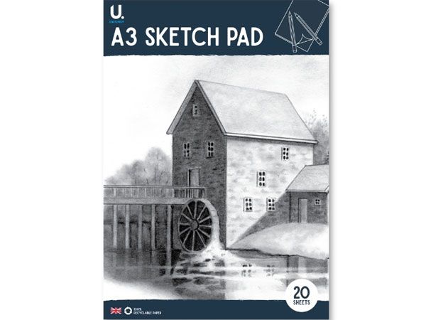 A3 Artist Sketch Pad, by U. Stationery