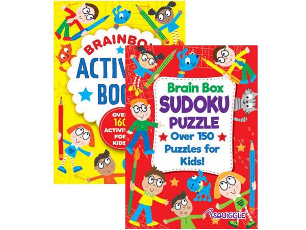 6x Squiggle A6 Brain Box Sudoku / Activity Book