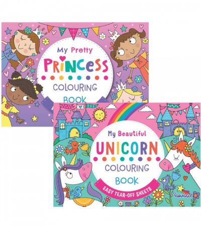 6x Squiggle A4 My Colouring Pad - Beautiful Unicorn / Pretty Princess