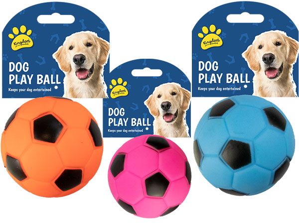 Wholesale Dog Play Ball | 85mm Assorted Colours