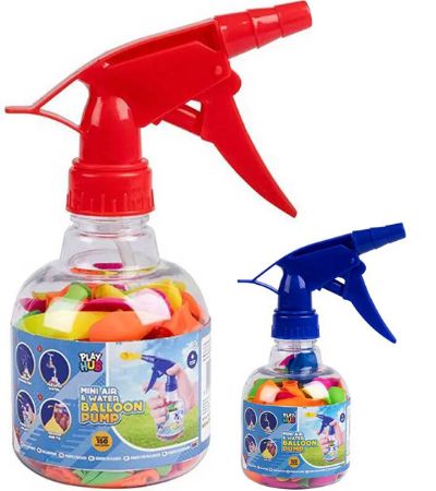 Play Hub Mini Air & Water Balloon Pump With 150 Water Bombs