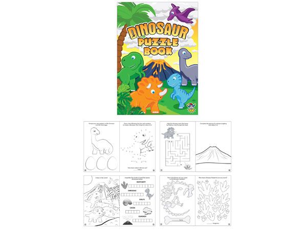 48x Dinosaur Puzzle Book