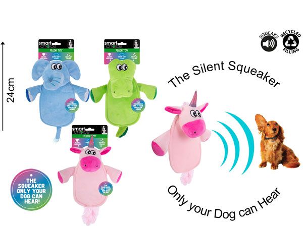 Smart Choice Ultrasonic Squeaker Plush Dog Toy..Assorted Picked At Random