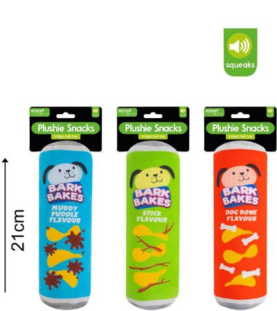 Smart Choice Squeaky Snacks Plush Dog Toy...Assorted Picked At Random | SC1559
