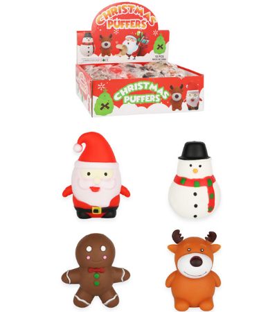 12x Squeezy Christrmas Puffers | W65507