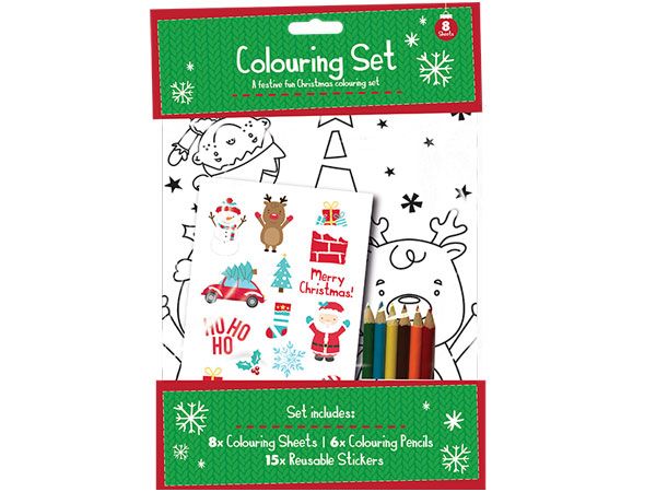 Santa Loves Kids Crafts - Christmas Colouring Set | XMA4088