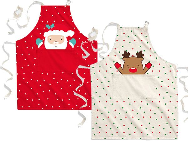 Mrs Claus - Kids Christmas Apron, Assorted Picked At Random